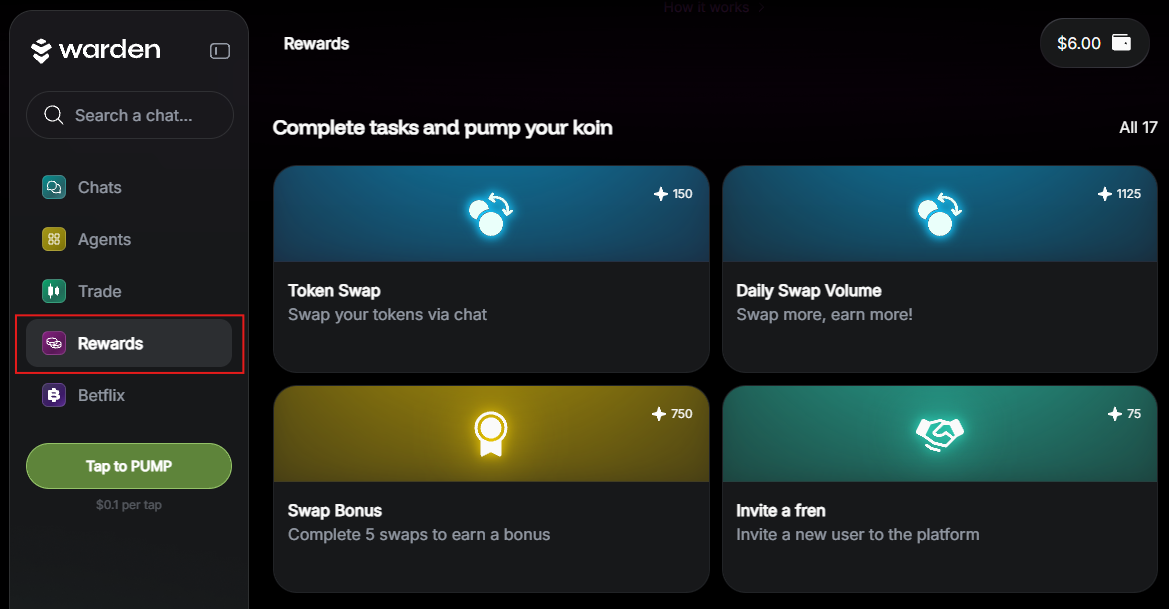 Create and grow your coin in Warden